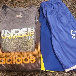 adidas Kids Shirt in Orange and Gray